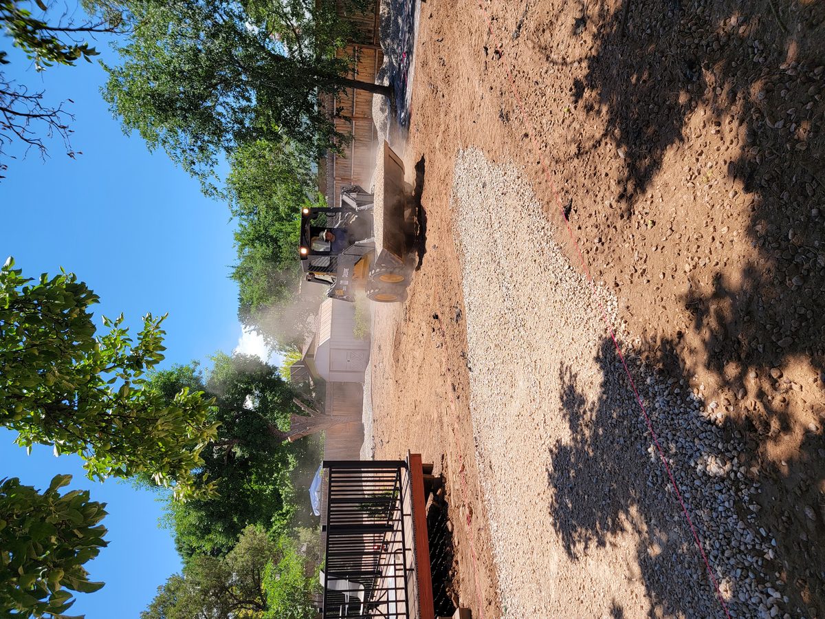 Skid steer grading